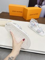Louis Vuitton X Murakami Lv Sunset Flat Comfort Sandal White 1agxeq - Image 4
