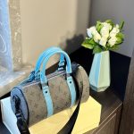 Louis Vuitton Keepall Bandoulière 25 Monogram Eclipse Reverse Coated Canvas Turquoise 25cm M11645 - Image 5