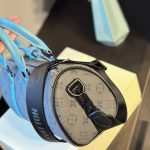 Louis Vuitton Keepall Bandoulière 25 Monogram Eclipse Reverse Coated Canvas Turquoise 25cm M11645 - Image 8