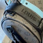 Louis Vuitton Keepall Bandoulière 25 Monogram Eclipse Reverse Coated Canvas Turquoise 25cm M11645 - Image 10