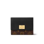 Louis Vuitton Victorine On My Side Wallet Monogram Black 12Cm M82640
