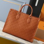 Louis Vuitton On The Go MM Monogram Empreinte Leather Cognac 35Cm M12775 - Image 3