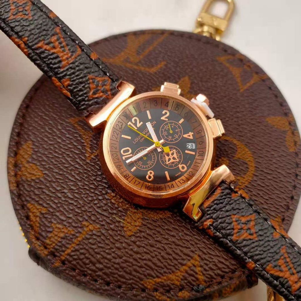 Louis Vuitton Tambour Monogram 33mm QBBB99 - Image 3