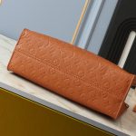 Louis Vuitton On The Go MM Monogram Empreinte Leather Cognac 35Cm M12775 - Image 5