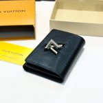 Louis Vuitton Twist Compact Wallet Black 12Cm M64414 - Image 6