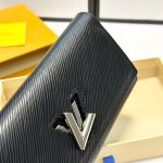 Louis Vuitton Twist Wallet Leather Black 19Cm M68309 - Image 7