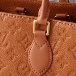 Louis Vuitton On The Go MM Monogram Empreinte Leather Cognac 35Cm M12775 - Image 7