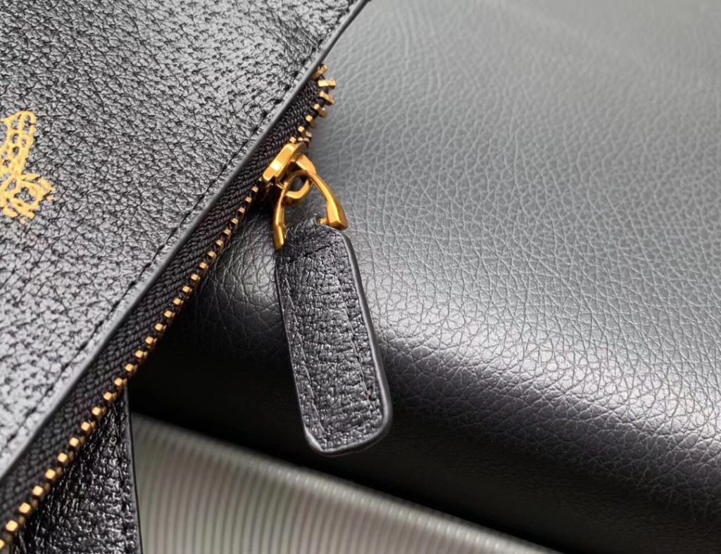 Gucci Bee Star Leather Clutch Black 28Cm 495066 Dj2Kt 8474 - Image 8