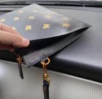 Gucci Bee Star Leather Clutch Black 28Cm 495066 Dj2Kt 8474 - Image 7