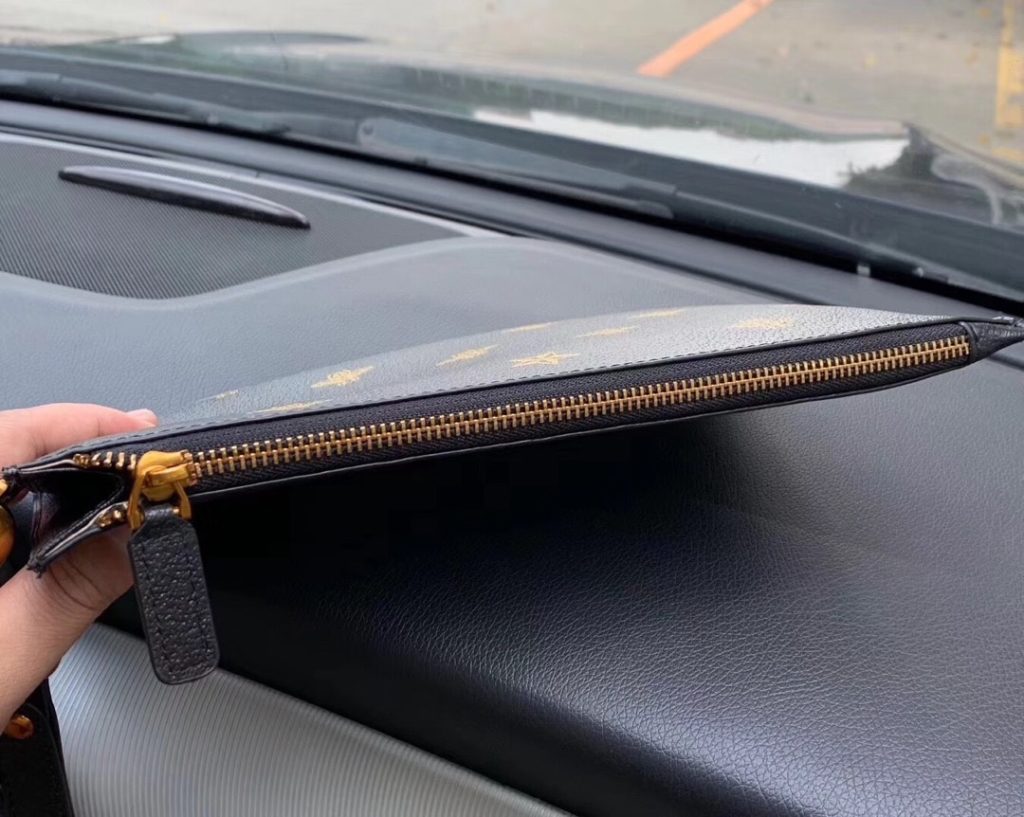 Gucci Bee Star Leather Clutch Black 28Cm 495066 Dj2Kt 8474 - Image 6