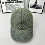 Louis Vuitton Monogram Denim Baseball Cap In Washed Blue - Image 7