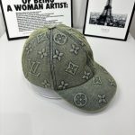 Louis Vuitton Monogram Denim Baseball Cap In Washed Blue - Image 4