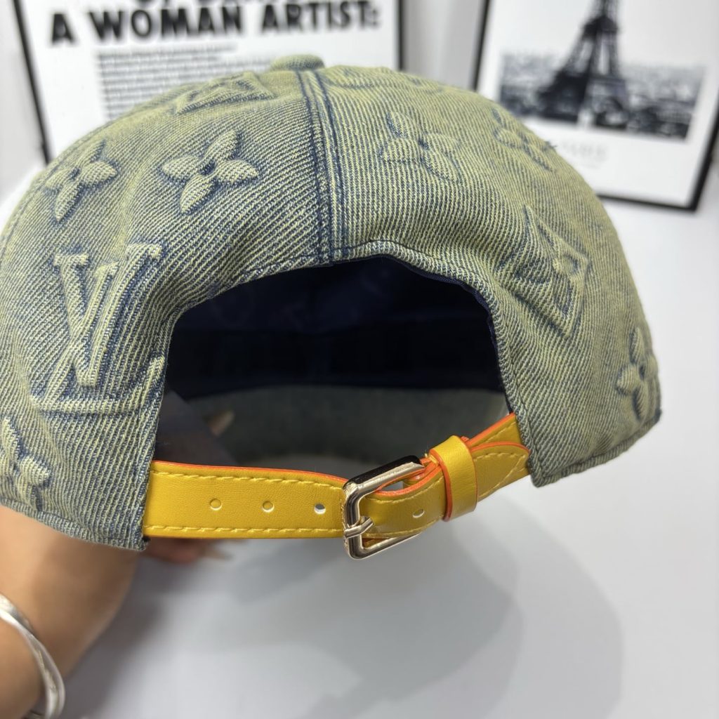 Louis Vuitton Monogram Denim Baseball Cap In Washed Blue - Image 8