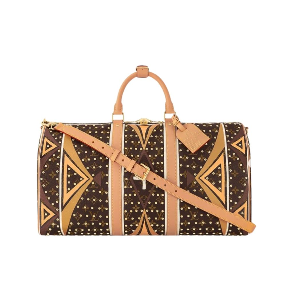 Louis Vuitton Keepall Bandoulière Monogram Canvas Brown And Yellow 45cm - Image 2