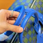 Louis Vuitton Keepall Bandoulière Blue Green 45cm - Image 7