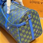 Louis Vuitton Keepall Bandoulière Blue Green 45cm - Image 8