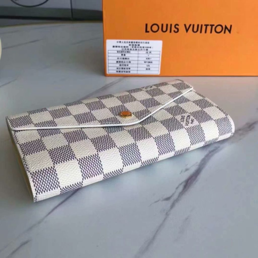 Louis Vuitton Sarah Wallet Damier Azur Canvas 19Cm N63208 - Image 7