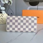 Louis Vuitton Sarah Wallet Damier Azur Canvas 19Cm N63208 - Image 4