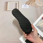 Prada Natural Crochet Platform Slides Black - Image 7