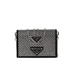 Prada Cardholder With Shoulder Strap And Crystals 13Cm 1Mr024 2Awl F0T7O