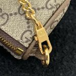 Gucci Double G Coin Purse Strawberry Wallet Beige 13Cm - Image 6