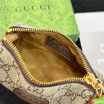Gucci Double G Coin Purse Strawberry Wallet Beige 13Cm - Image 7