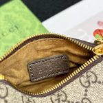 Gucci Double G Coin Purse Strawberry Wallet Beige 13Cm - Image 10
