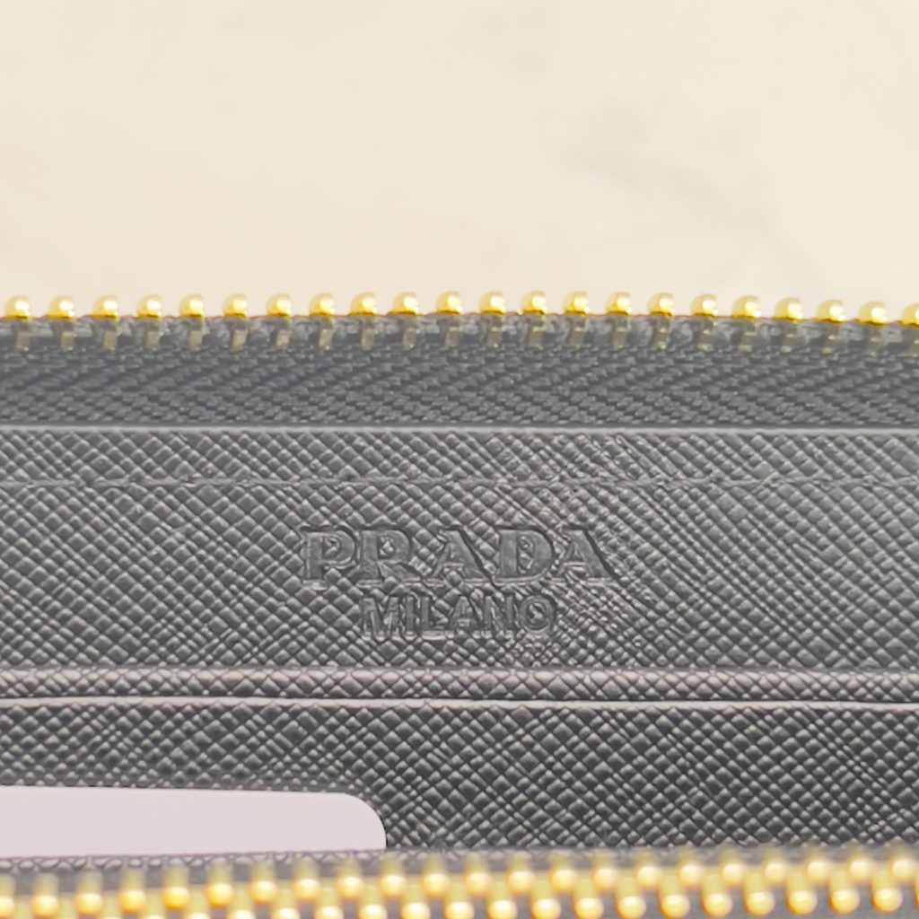 Prada Large Saffiano Leather Wallet Black 19Cm 1Ml506 Qwa F0002 - Image 6