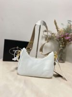 Prada Re Edition 2005 Saffiano Leather Bag White 22cm 1BH204 NZV F02EN V V2M - Image 8