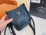 Prada Leather Mini Shoulder Bag Black 20Cm 1Bh191 2Dkv F0002 V 3Oo - Image 9