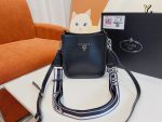 Prada Leather Mini Shoulder Bag Black 20Cm 1Bh191 2Dkv F0002 V 3Oo - Image 10