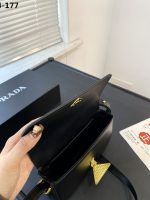 Prada Leather Shoulder Bag Black 21cm 1bd339 Ask F0002 V Mto - Image 11