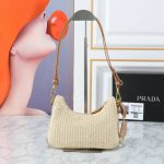 Prada Re Edition Crochet Bag Natural 22Cm 1Bc204 2M2T F0018 V Juo - Image 10