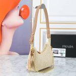 Prada Re Edition Crochet Bag Natural 22Cm 1Bc204 2M2T F0018 V Juo - Image 9