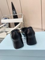 Prada Triangle Logo Bow Pump In Black - Image 4