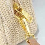Prada Raffia Crochet Shoulder Bag Natural 20Cm 1Bh196 2A2T F0018 V Ouo - Image 8