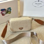 Prada Crochet Prada Brique Bag Natural 20Cm 2Vh173 2M2T F0018 V Nlo - Image 6