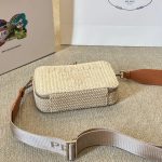 Prada Crochet Prada Brique Bag Natural 20Cm 2Vh173 2M2T F0018 V Nlo - Image 8