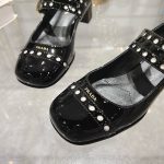 Prada Patent Leather Mary Jane Pumps Black 1I816N 069 F0002 F 035 - Image 9