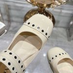 Prada Patent Leather Mary Jane Pumps White - Image 8