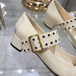 Prada Patent Leather Mary Jane Pumps White - Image 6