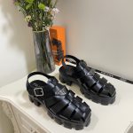 Prada Monolith Foam Rubber Sandals Black 1X853M 3Lkk F0002 F 055 - Image 3