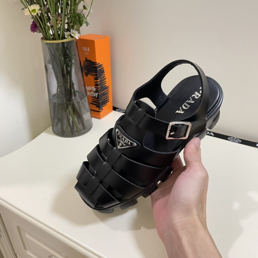 Prada Monolith Foam Rubber Sandals Black 1X853M 3Lkk F0002 F 055 - Image 6