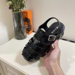 Prada Monolith Foam Rubber Sandals Black 1X853M 3Lkk F0002 F 055 - Image 6