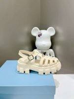 Prada Rubber Monolith Sandals Quartz 1X853M 3Lkk F0482 F Dd55 - Image 5