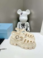 Prada Rubber Monolith Sandals Quartz 1X853M 3Lkk F0482 F Dd55 - Image 3
