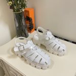 Prada Monolith Foam Rubber Sandals White 1X853M 3Lkk F0009 F 055 - Image 9