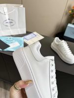 Prada Sneaker In White Leather With White - Image 8