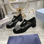 Prada Velvet Pumps Black 1I818N 068 F0002 F 035 - Image 4