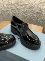 Prada Brushed Leather Mary Jane T Strap Shoes Black 2Ee372 055 F0002 - Image 4